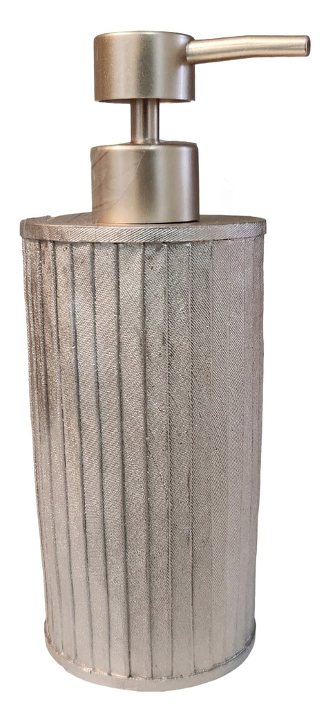 Gold Ribbed Soap Dispenser 