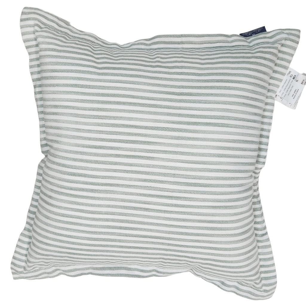 Brooks Brothers Green & White Striped Fade Pillow 