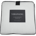 Vera Wang Textured Oversized King Comforter White with Line Design 