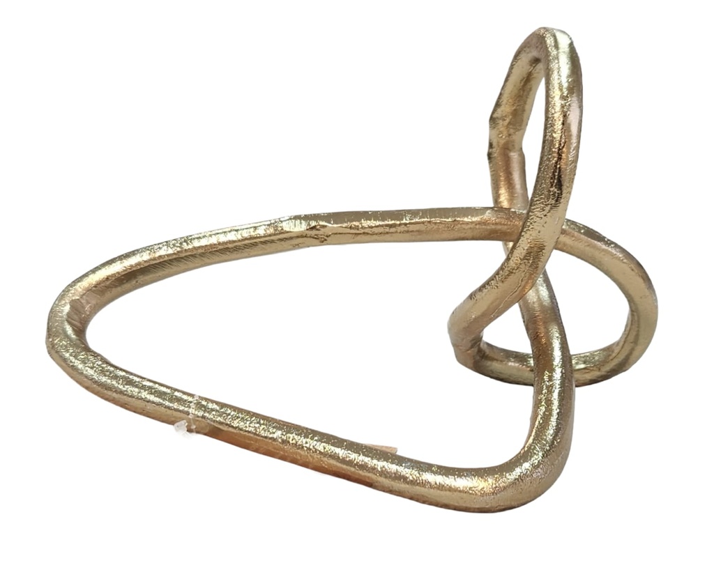 Gloss Gold Abstract Knot Metal Sculpture  