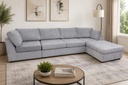 DL HARMONY 5PC SECTIONAL-TOUCH ALUMINUM