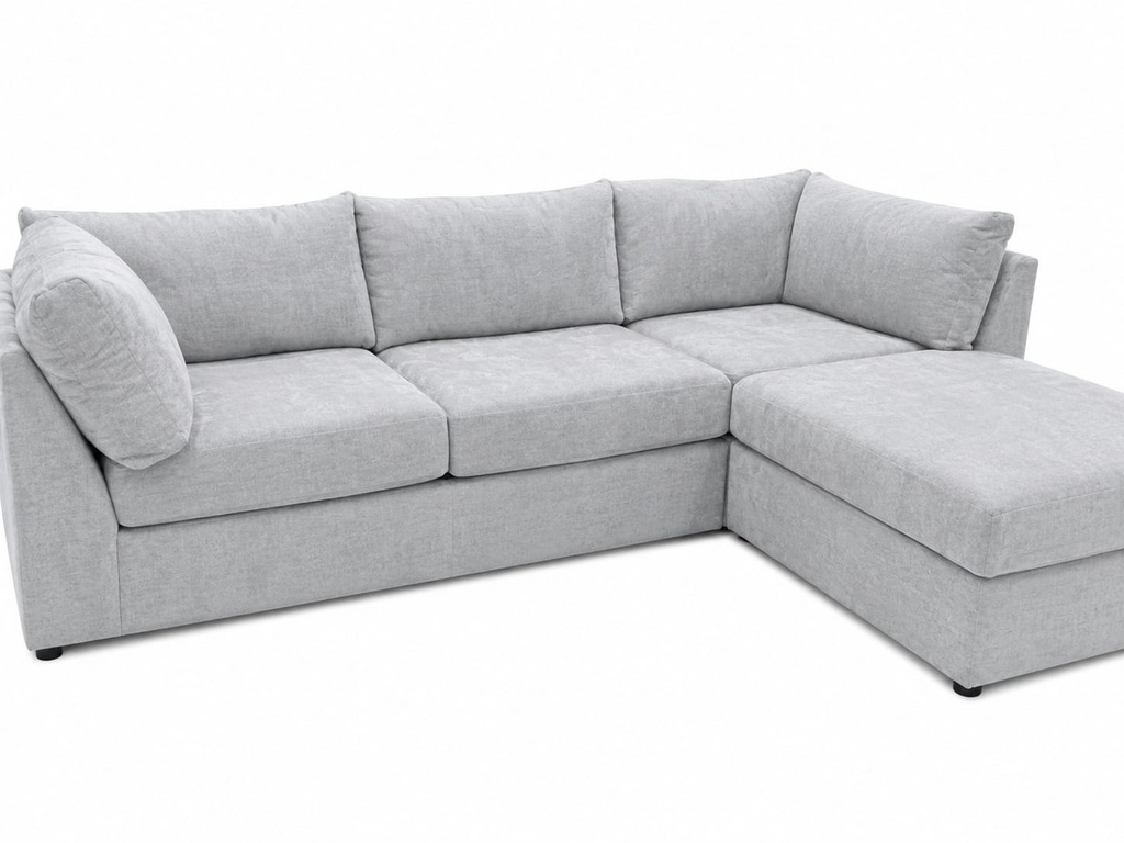 DL HARMONY 4PC SECTIONAL-TOUCH ALUMINUM