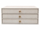 Beige 3 Tier Jewelry Box  