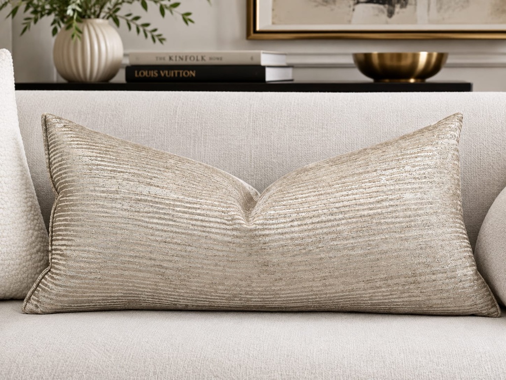 Metallic Champagne Down Lumbar  