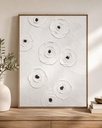 White Blooms Wallart  