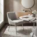 BAUDEL GREY VELVET CHAIR 