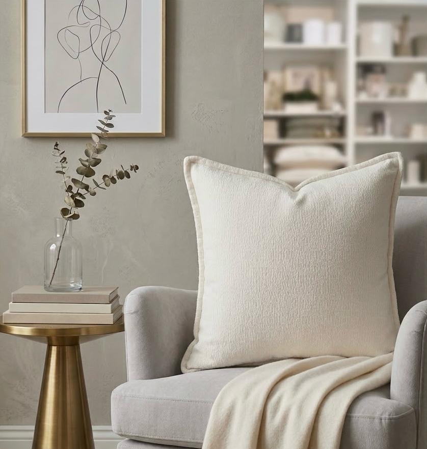 Ivory Plush Pillow 