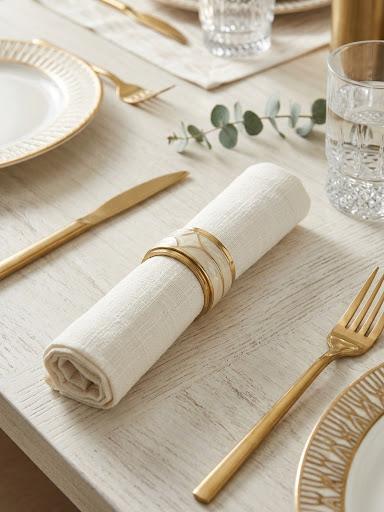 Basil & Bloom Ivory Napkins 
(Set of 6)