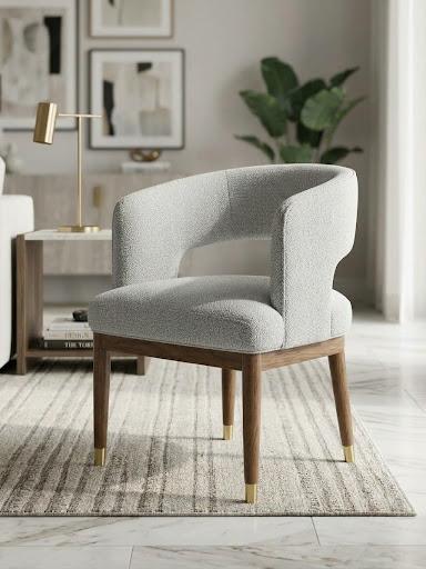 Taupe Madison Arm Accent Chair 