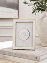 4" x 6" Hollis Bryn Gold & White Rectangular Picture Frame 