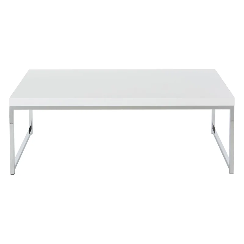 Chrome & White Agadir Coffee Table