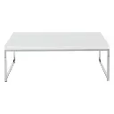 Chrome & White Agadir Coffee Table