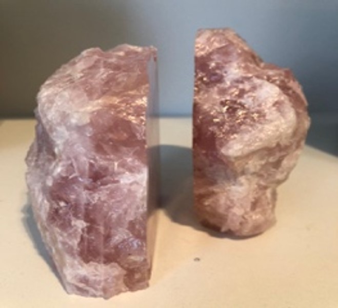 PINK STONE BOOKEND