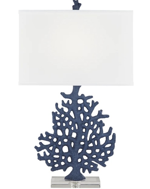 KAHALA CORAL TABLE LAMP NAVY