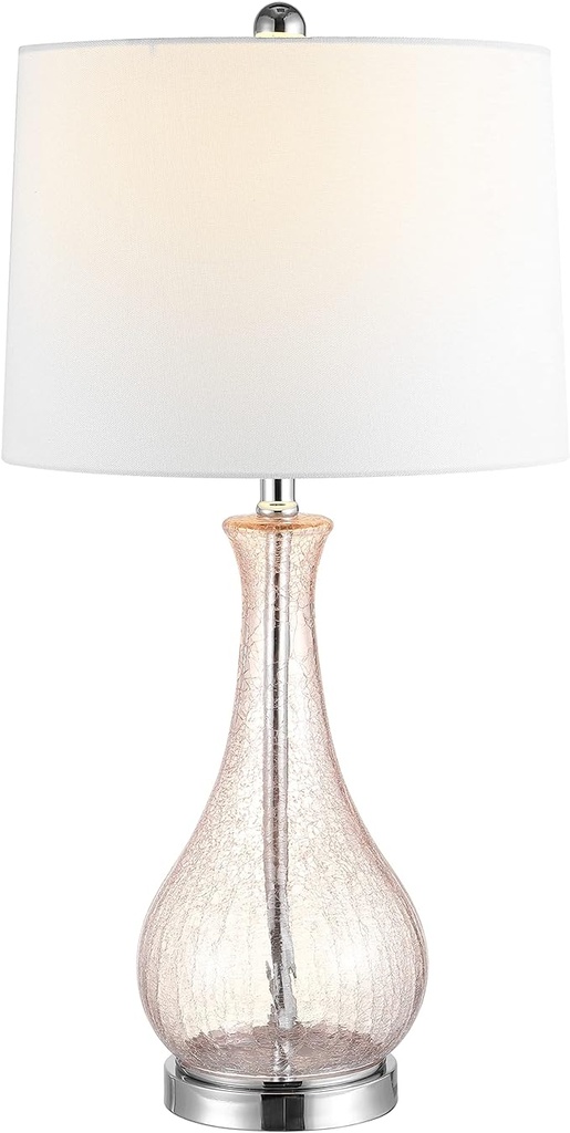 PINK CRACKLE TABLE LAMP