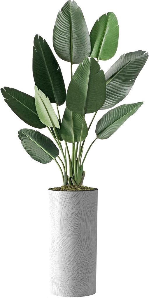 ARTIFICIAL TREE IN SWIRL PATTERN PLANTER