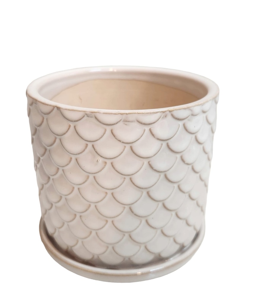 5" SCALY CERAMIC PLANTER