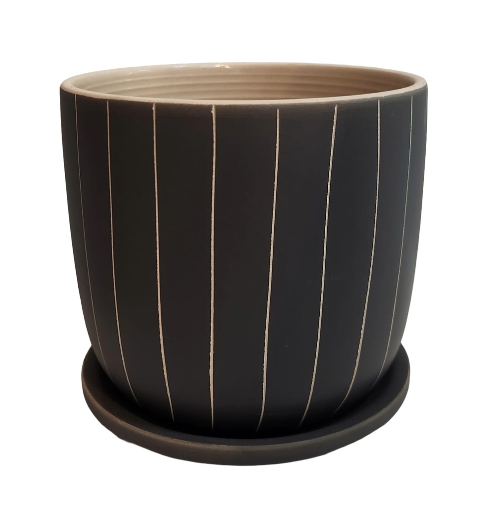 6" STRIPES PLANTER
