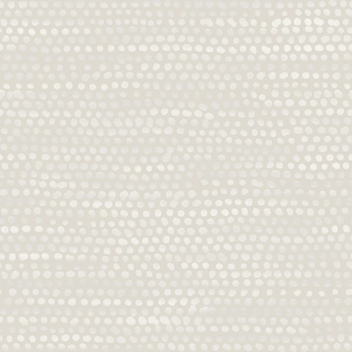 MOIRE DOTS PEARL GREY WALLPAPER