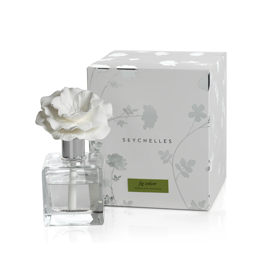 APOTHECARY GUILD SEYCHELLES PORCELAIN DIFFUSER- FIG VETIVER