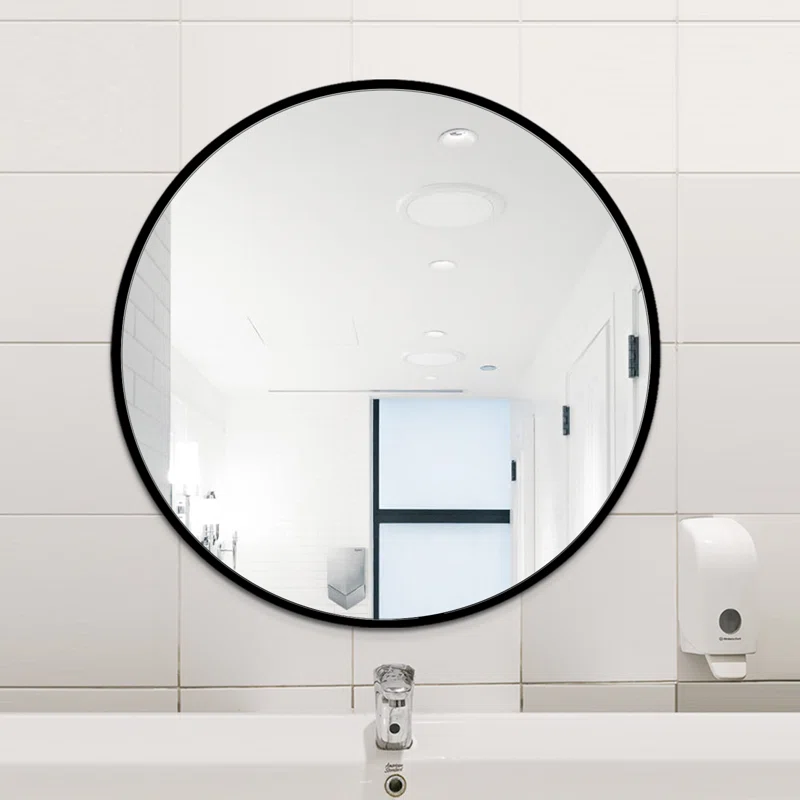 ROUND MIRROR - BLACK 36 X36