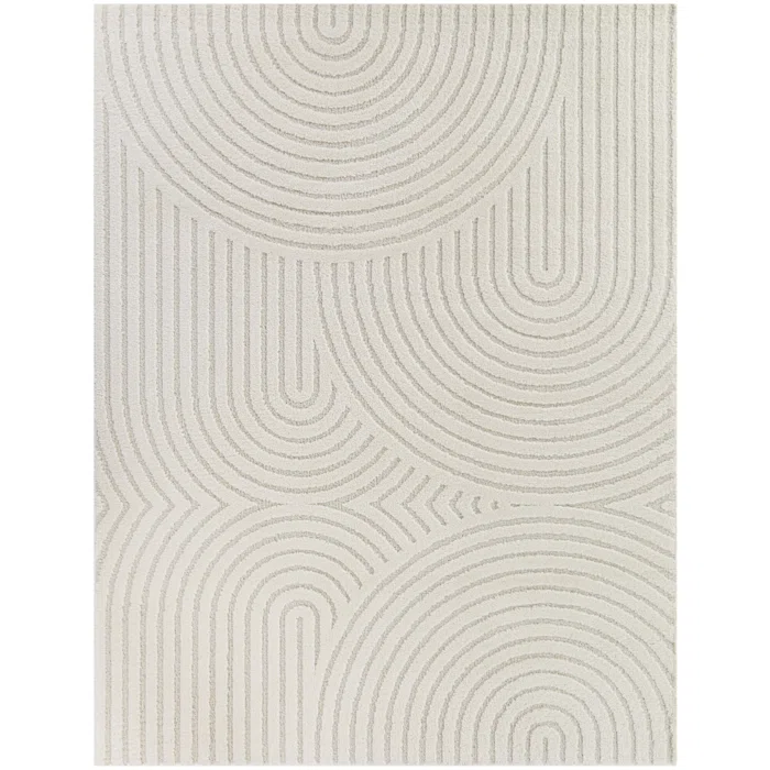 CREAM GEOMETRIC RUG - 8X10'