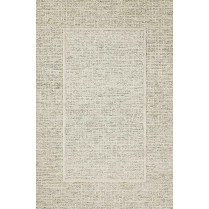 5X7' SAGE & IVORY AREA RUG