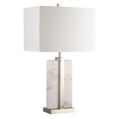 25" COLLIN MARBLE TABLE LAMP, MULTI