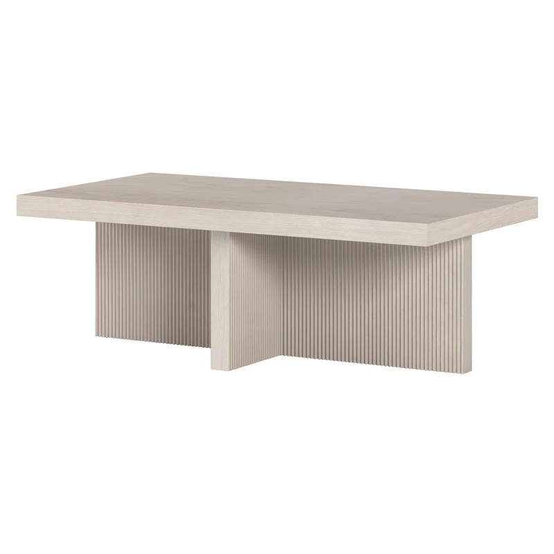 ALDER WHITE RECTANGULAR COFFEE TABLE