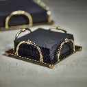 ALESSIA COCKTAIL NAPKIN HOLDER - GOLD