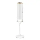 CHAMPAGNE FLUTE WITH GOLD RIM  