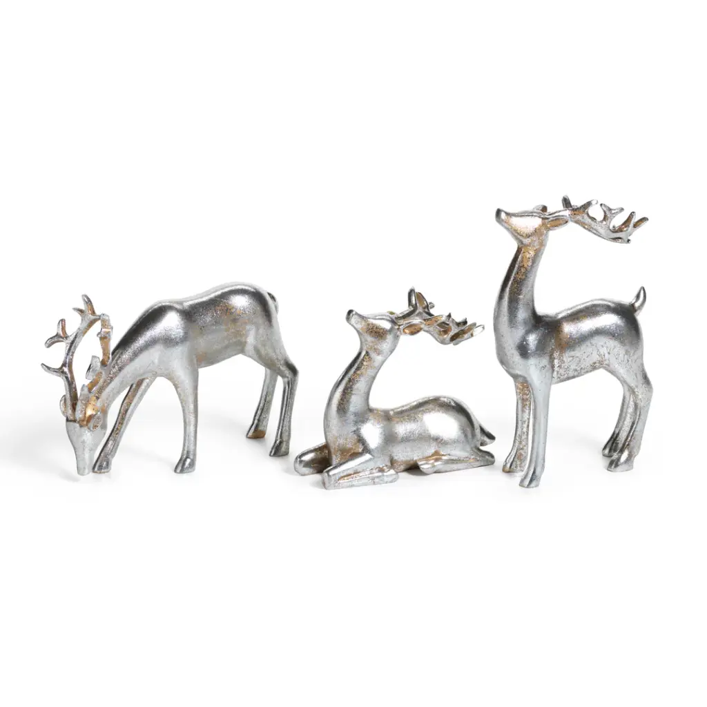 DECORATIVE SILVER REINDEER