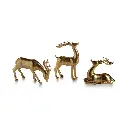 DECORATIVE GOLD REINDEER 