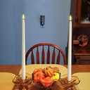  15" Real Wax Flameless Taper Candles with Remote Timer, LED Taper Candles
