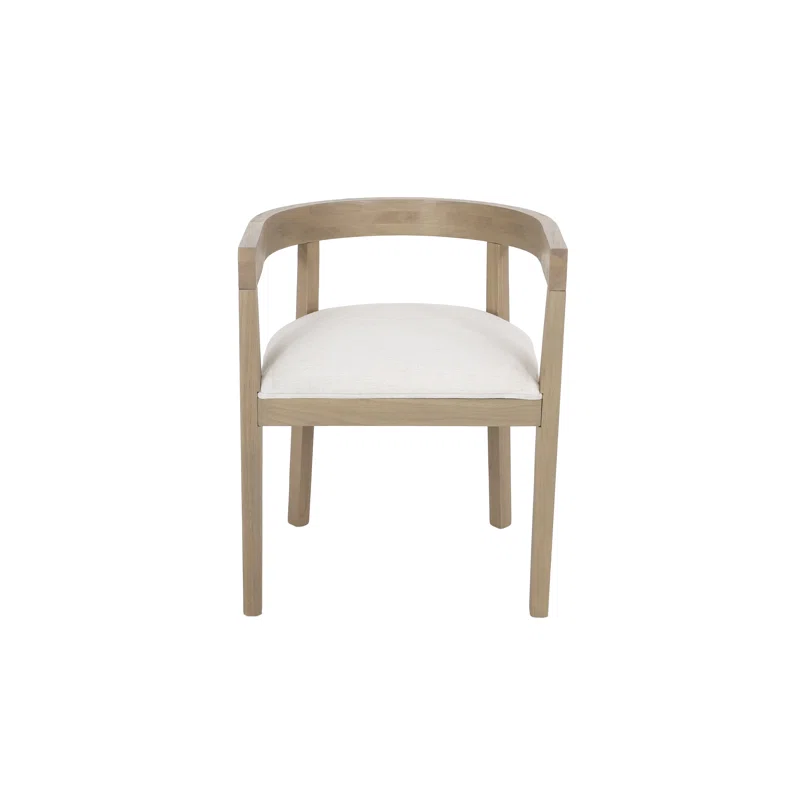 Daney Peony Fabric Dining Chairs-Light Ash
