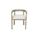 Daney Peony Fabric Dining Chairs-Light Ash
