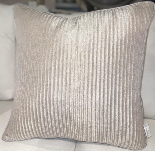 [DL01402] 20X20" TEXTURED CHAMPAGNE PILLOW