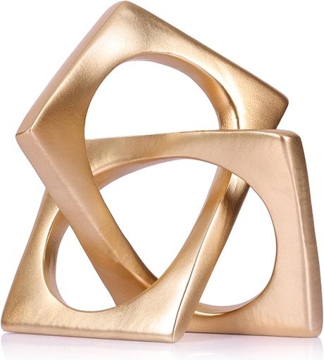 [DL01416] MODERN GEOMETRIC SCULPTURE - BRONZE