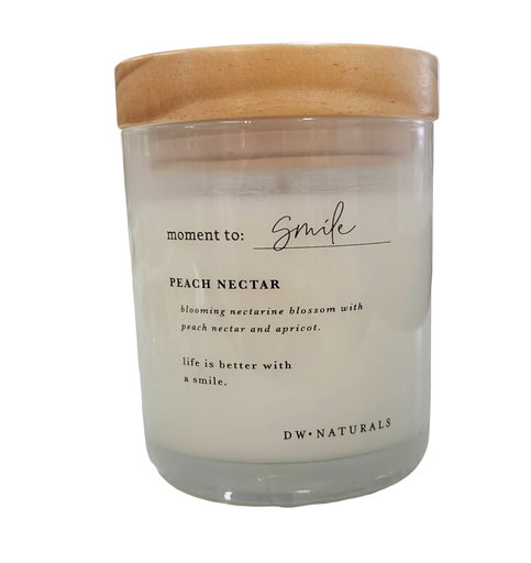 [DL01866] SMILE  PEACH NECTAR CANDLE 