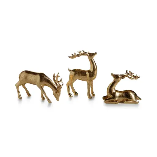 [DL01502] DECORATIVE GOLD REINDEER 