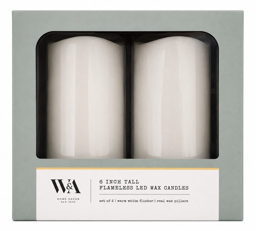 [DL01562]  6" Tall Flameless Candles 