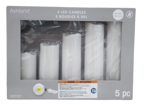 [DL01563]  Ashland 5pc LED Candles