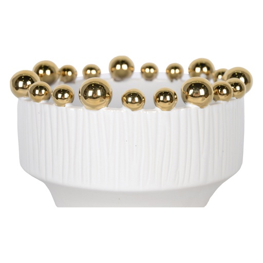 [DL01811] 7" TAMASI GOLD DOT BOWL-SMALL