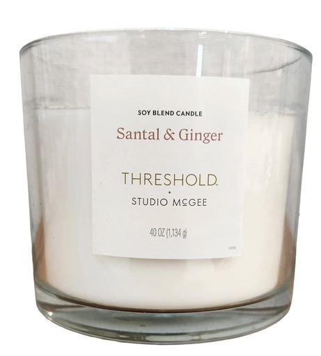 [DL01947] Santal & Ginger Threshold 4 wick Candle 40oz 