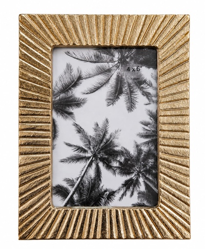 [DL01942] "4X6"GOLD TEXTURED METAL PICTURE FRAME 