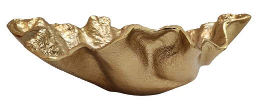 [DL01987] GOLD RUFFLE CERAMIC BOWL  
