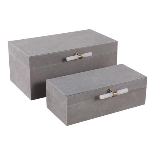 [DL02024] 12" Avea Gray Suede Box
