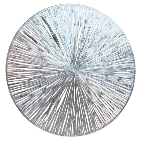[DL02073] Round Metallic Placemat -Silver