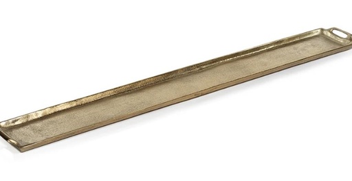 [DL02124] 40" Rectangular Aluminum Tray -Gold - 