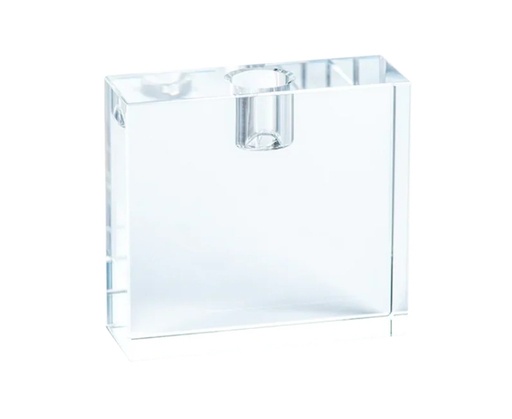 [DL02128] Rectangular Crystal Glass Taper Holder